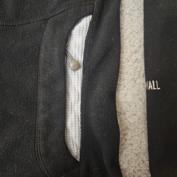 VTG North Face Women's Jacket Extra Small Black Fleece Hood Waffle Lining - Picture 5 of 16